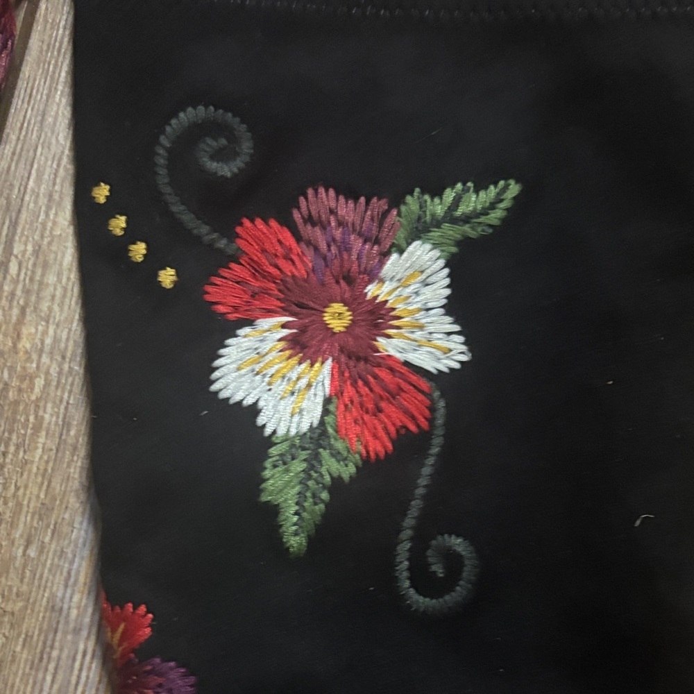 Sam Edelman Vena Floral Embroidered Stretch Suede Knee High Boots Sz 9 NWOT - Picture 6 of 11